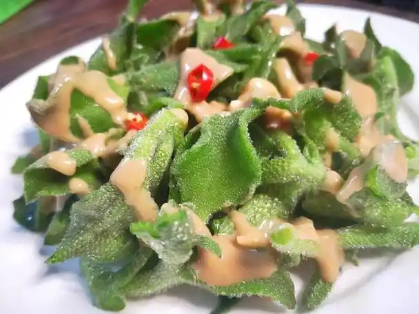 麻酱冰草,行走在舌尖上的春天味道,吃了1次还想吃|芝麻酱|凉拌|大蒜