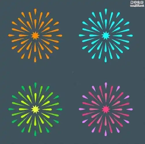 烟花画法烟花画法简单