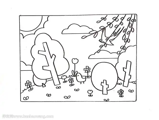 春天的图片景色画