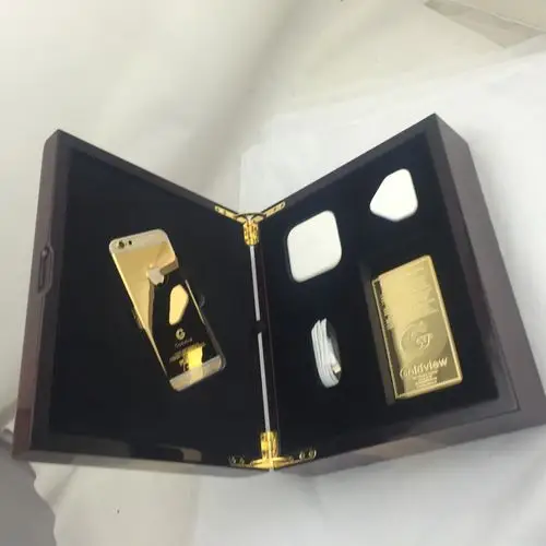 苹果黄金版私人定制 纯24k金电镀加工 goldview gv 钻石版手机