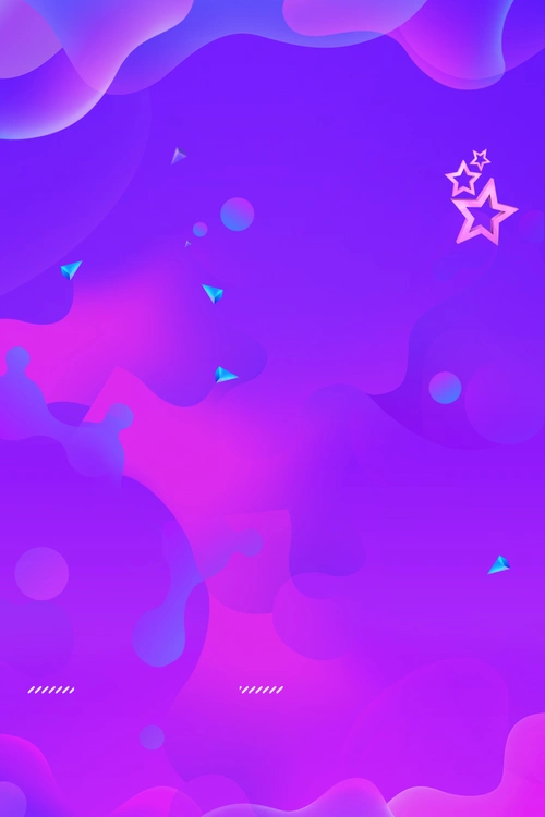 紫色简约促销海报