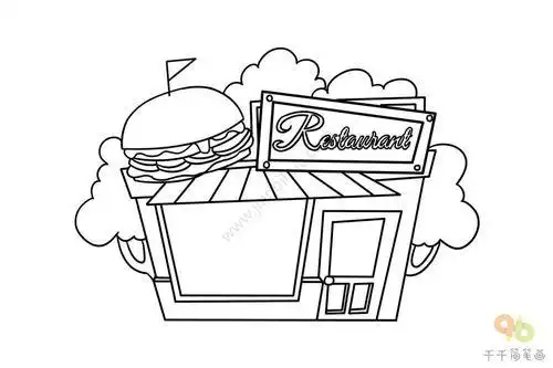 餐厅简笔画餐厅简笔画儿童画