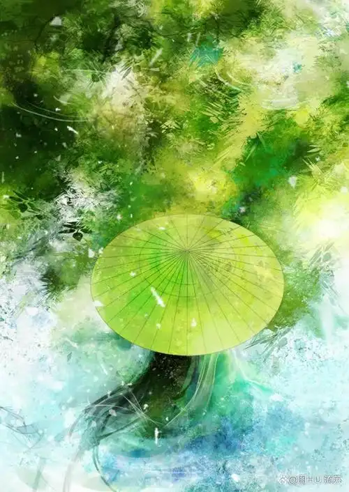 古风春意绿色壁纸