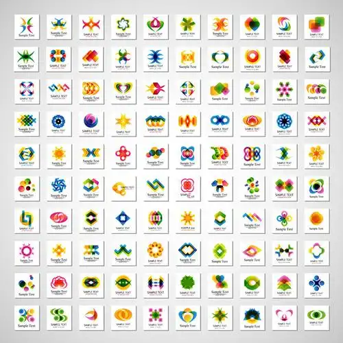 的梦幻彩色商标设计素材企业标志创意logo设计标志设计商业卖点图标