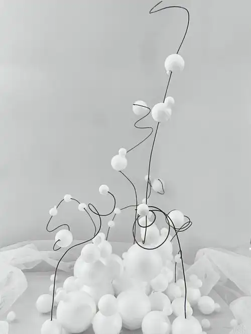 立体构成学生作业块材的积聚块立体