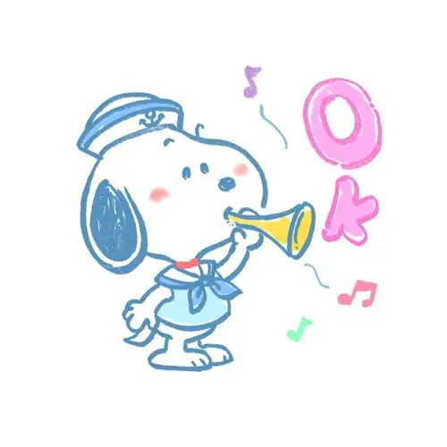 史努比简笔画教程可爱手绘手帐头像背景