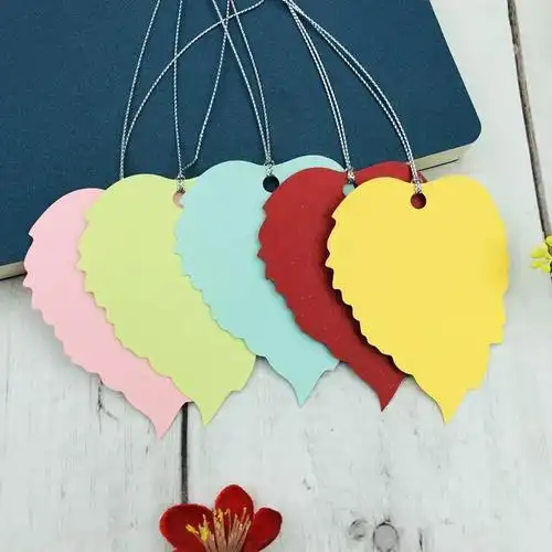 漂亮的树叶形状贺卡 漂亮的树叶贺卡