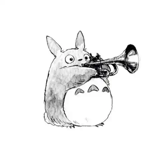 宫崎骏61龙猫61黑白