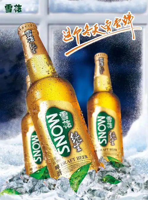 雪花啤酒-冬季推广海报