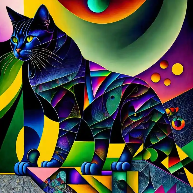 ai绘画作品精选 猫咪系列