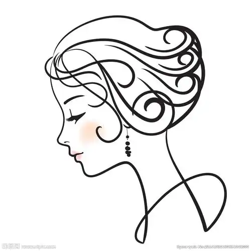 手绘女性头像设计图__女性妇女_人物图库_设计图库_昵图网nipic.com