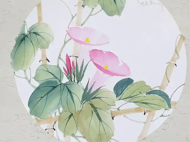 国画小写意:牵牛花-画法