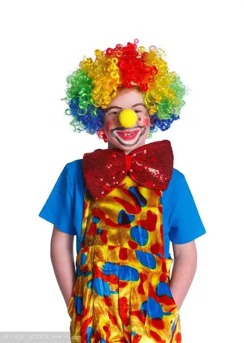 可爱的男孩的小丑