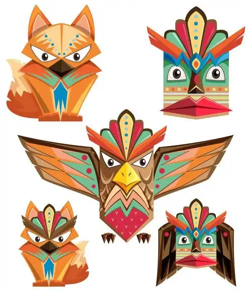 动物图腾矢量图