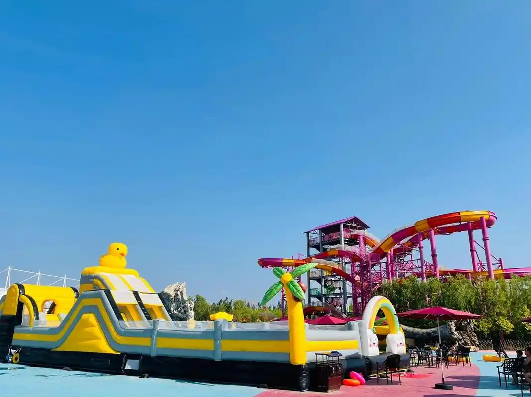 包头一日游 包头小白河温泉水世界90 	 室内室外两种感觉93 夏日