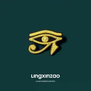 古埃及荷鲁斯之眼印度金属丝手工刺绣胸针高档精致女别针衣服配饰