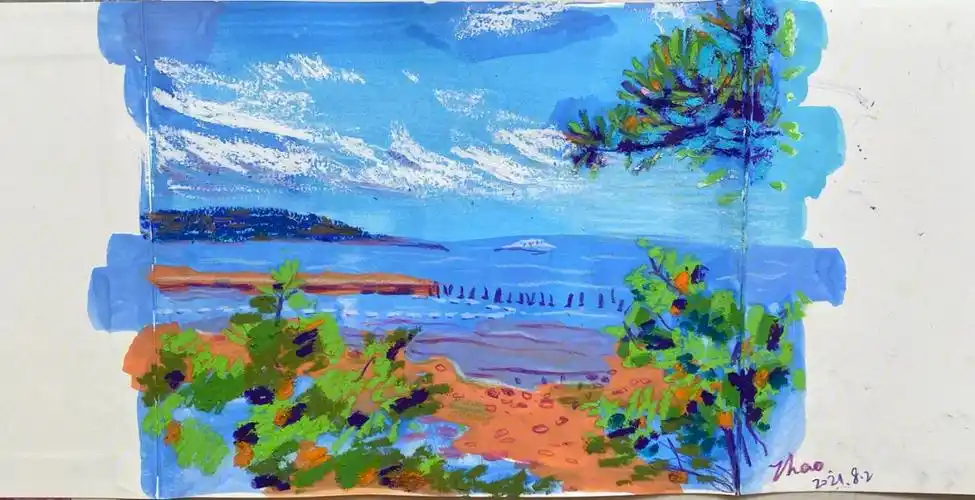 风琴本画长卷风景