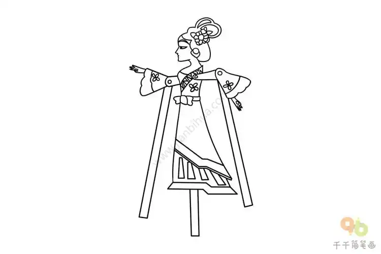 皮影戏简笔画