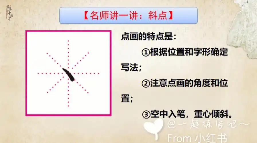 硬笔书法练习  #楷书基本笔画