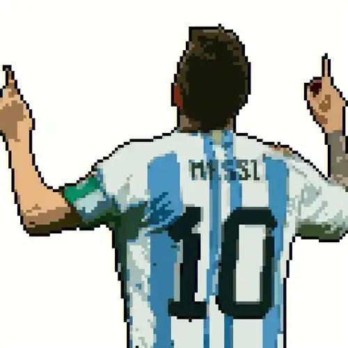 世界杯像素头像特辑梅西