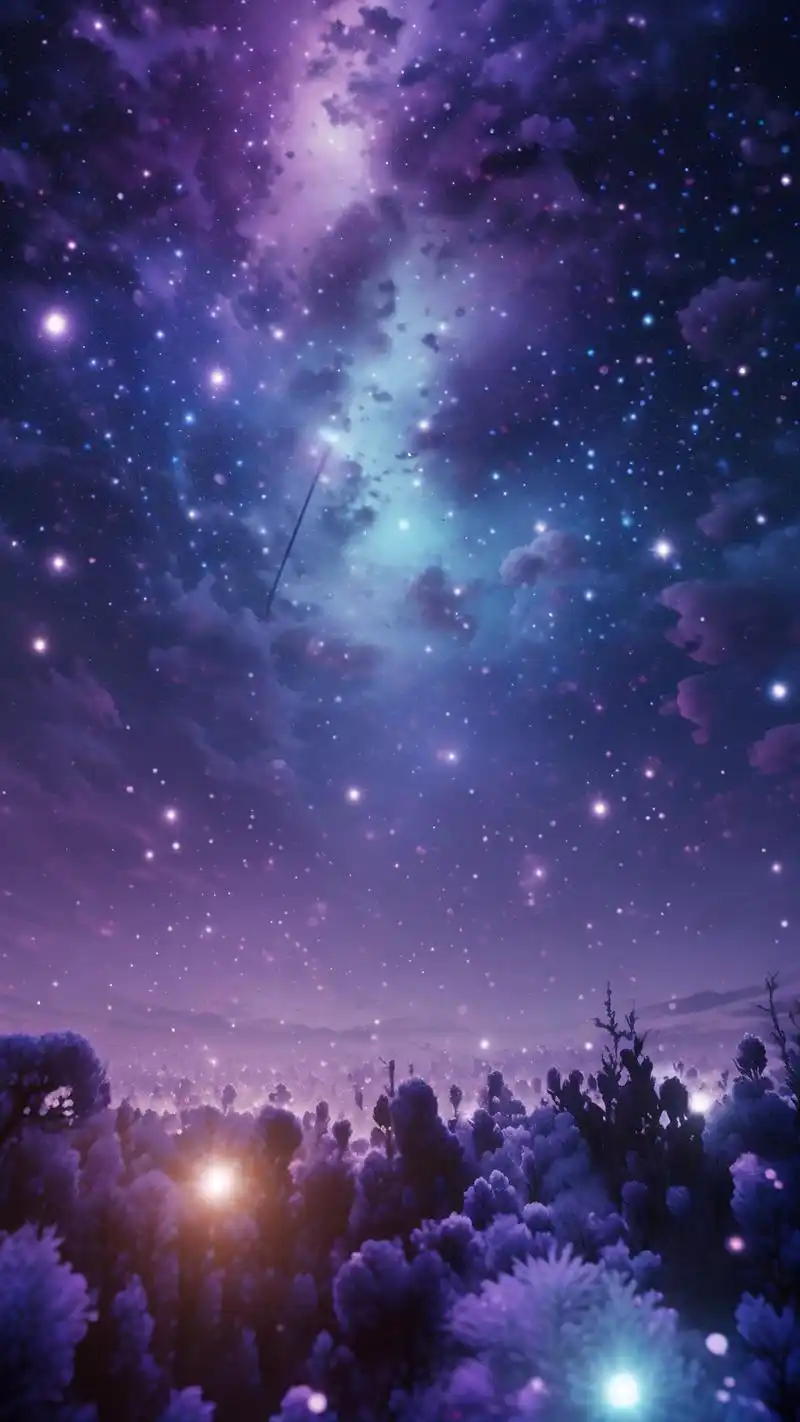 淡紫色星空背景图,梦幻之选78