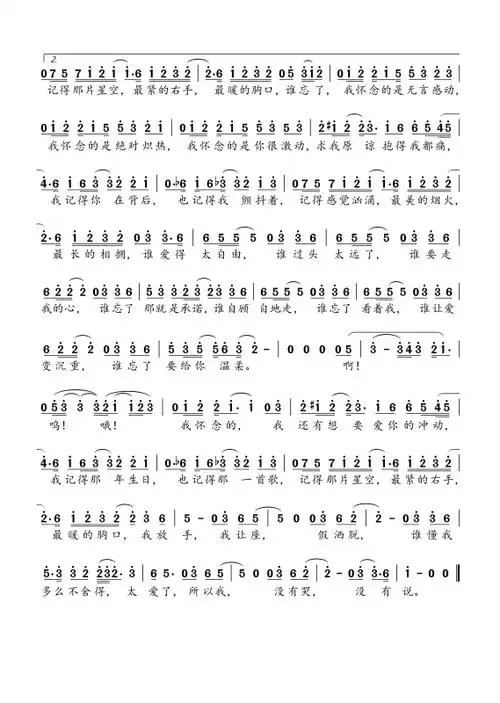 简谱逆光_孙燕姿逆光简谱(2)