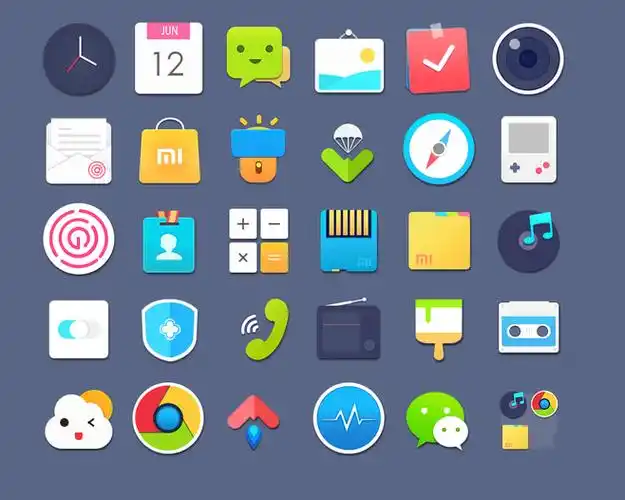 手机ui图标设计练习