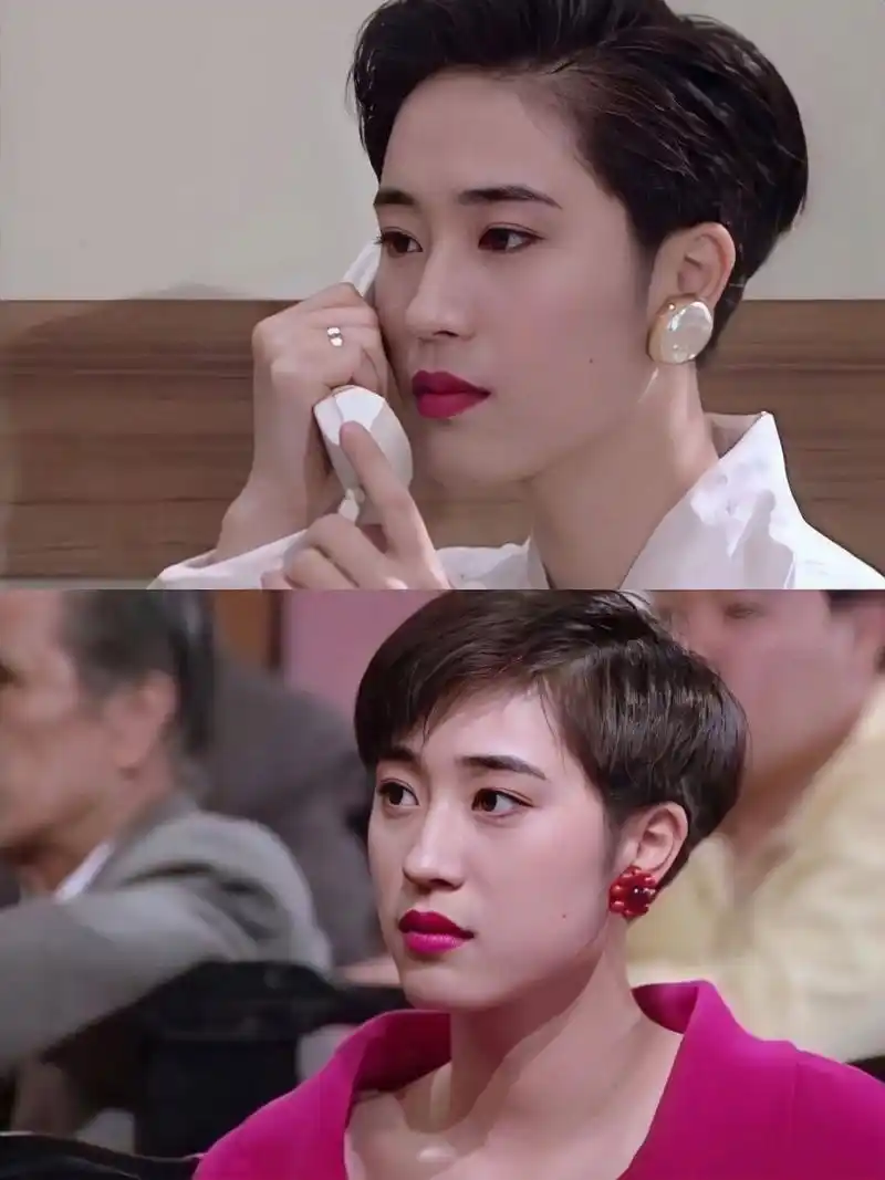 姐出圈开启"短发先河",tvb剧中的短发造型深入身心,特别是1992年在