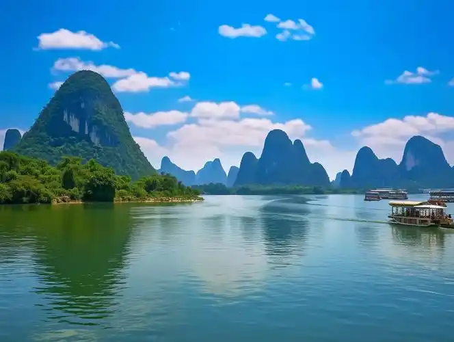 桂林山水山风景自然风景自然风光旅游宣传