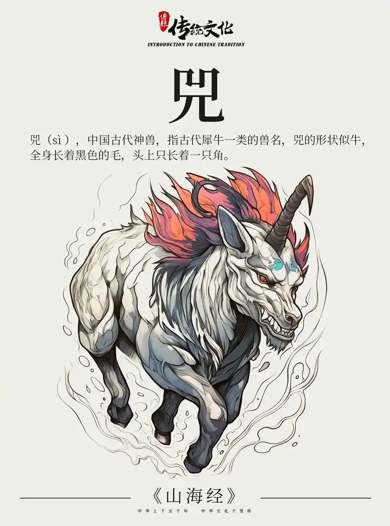 《山海经》中国古代神话上古神兽之兕