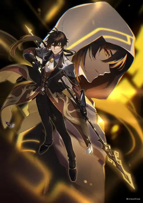 钟离-原神钟离竖图-触站