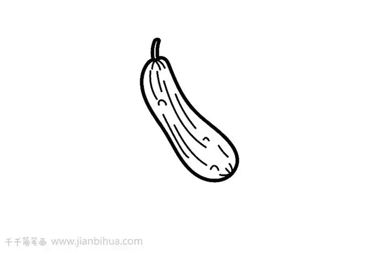 丝瓜简笔画怎么画