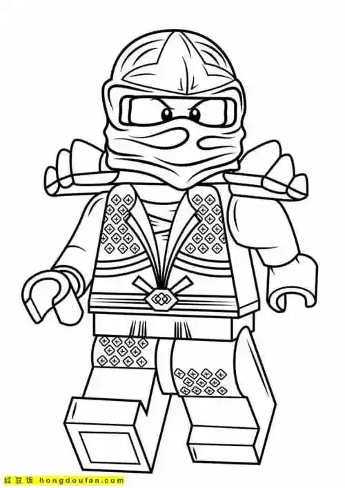 子最喜欢的乐高城市乐高星球大战涂色图片-红豆饭小学生简笔画大全