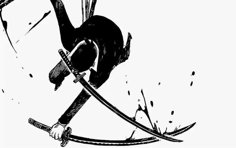 海贼王黑白漫画风格高清电脑壁纸