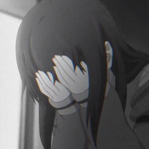 伤感女头动漫头像