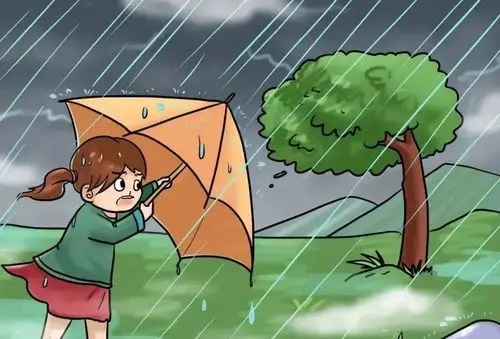 打雨伞时,不要让雨伞挡住视线,多加关注道路情况,注意自身安全.