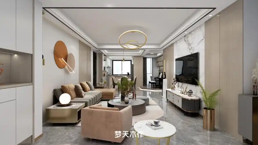 107㎡现代简约风,客厅设计神仙级学习区,隔壁小孩都羡慕哭!