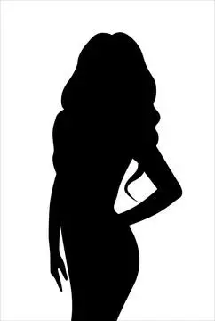 女人剪影图片