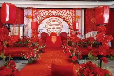 新中式婚礼场景布置图