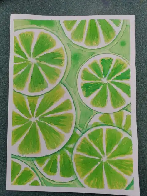 水彩画入门柠檬