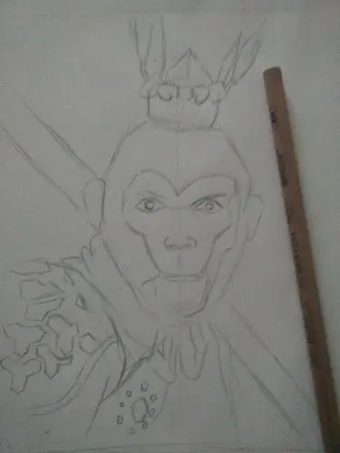 彩铅画教程 | 一步一步学画六小龄童美猴王