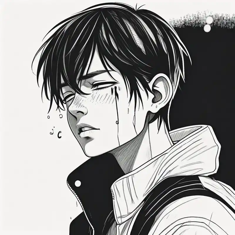 男生流泪头像,破碎感拉满92