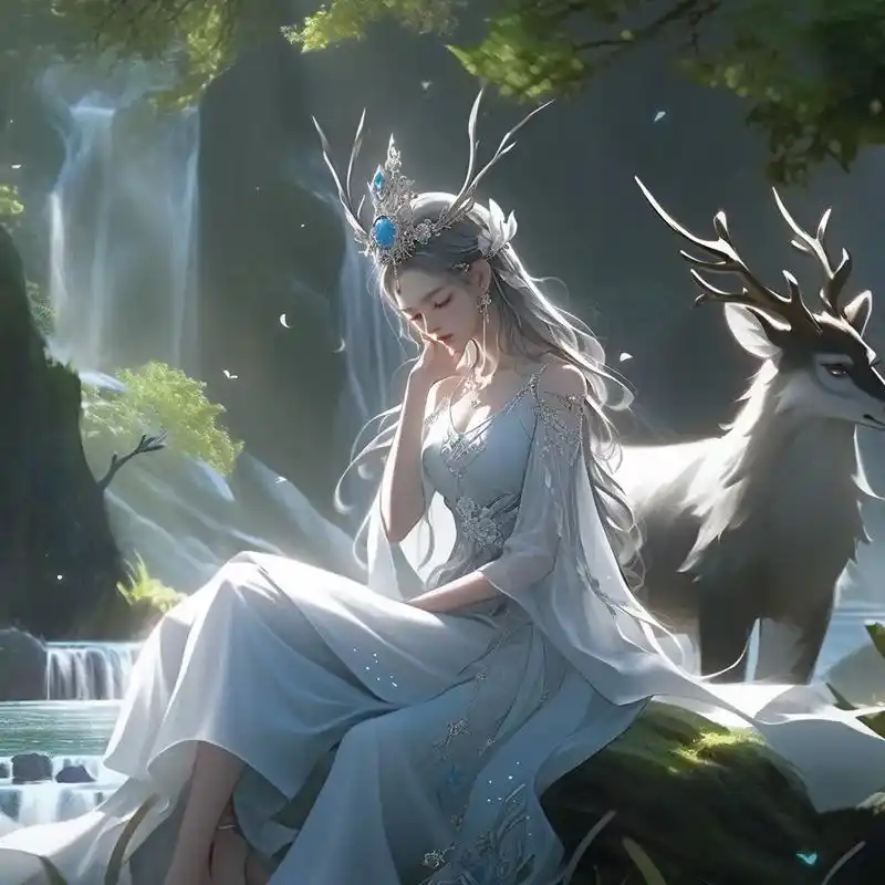 林中小鹿 安静美好.#唯美意境 #绝美 #高清头像#治愈系  - 抖音