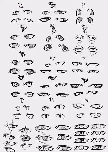 漫画人物眼睛_漫画人物眼睛绘画教程