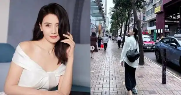 高圆圆现踪香港晒街拍美照44岁冻龄模样曝光震惊网民