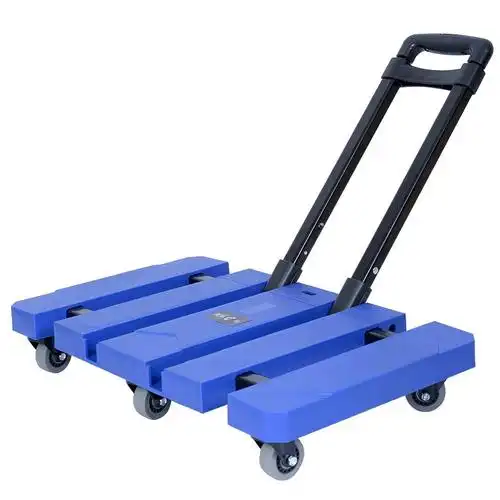 折叠搬运车便携手拉车平板车家用行李车手推车折叠小拖车三维工匠斜拉