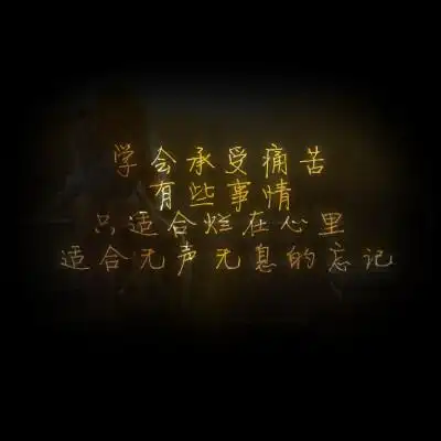 学会承受痛苦.有些事情,只适合烂在心里,适合无声无息的忘记.