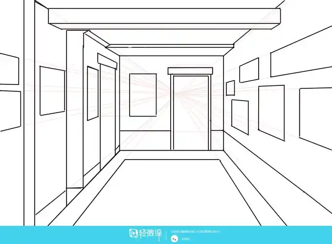 一点透视—绘画基础透视训练