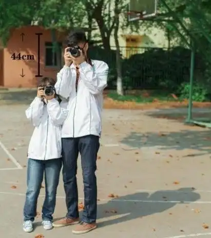 大学情侣晒最萌身高差男生比女生高多少最配