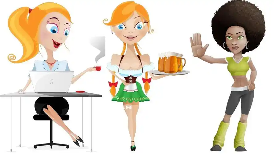 ppt素材高清png透明背景素材合集卡通人物